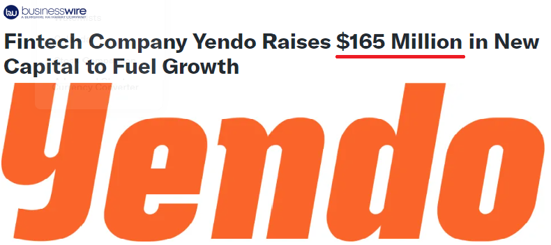 Yendo’s vehicle-secured credit card recently attracted a massive $165 million investment to support its expansion.