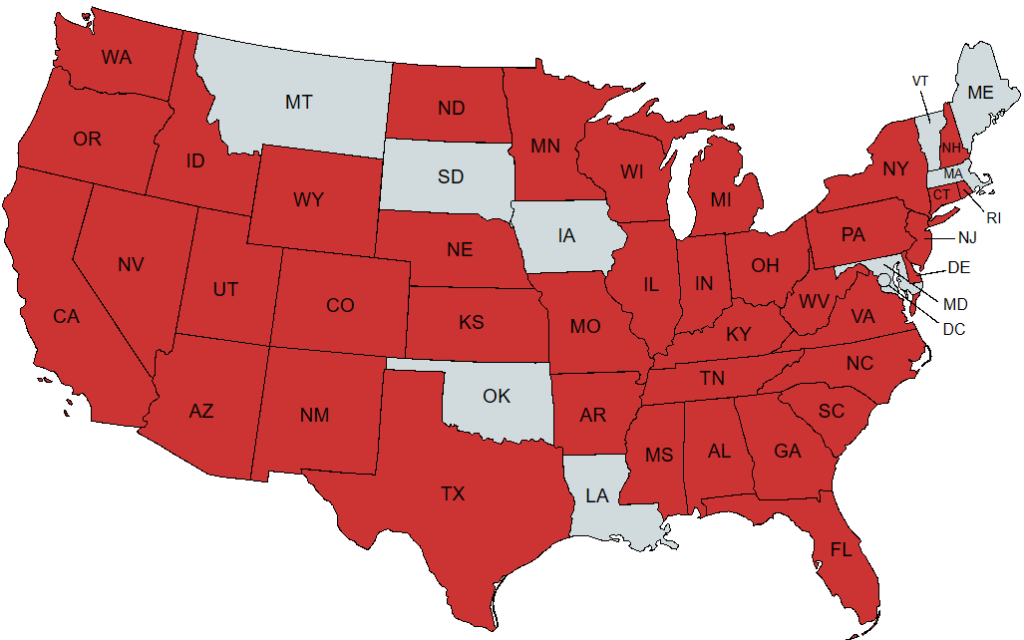Yendo is currently available in 38 states