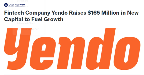 Yendo legitimacy proof 2025 $165 million investment Businesswire